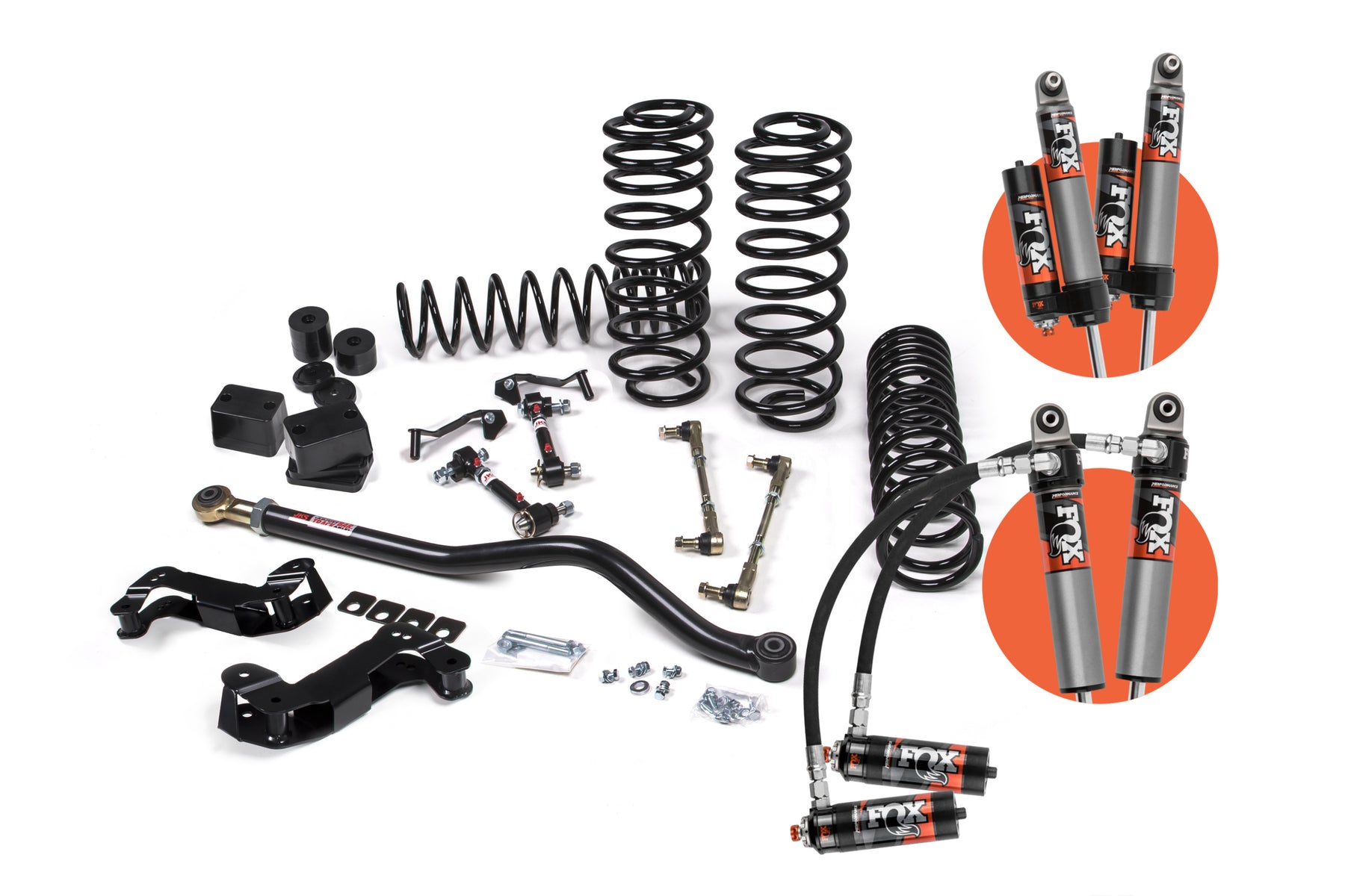 JKS JSPEC166PES J-Kontrol 2.5 Inch 4 Door Fox 2.5 Performance Elite Series Shocks